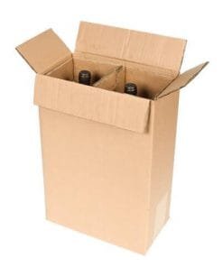 shipping box for two magnum wine bottles