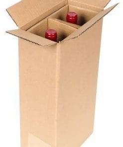 two bottle wine shipping box
