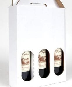 wine carrier for three bottles