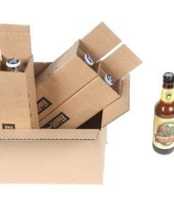 shipping box for 4 beer bottles