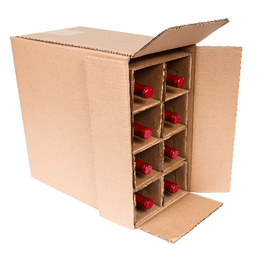Eight bottle wine bottle shipper from Spirited Shipper