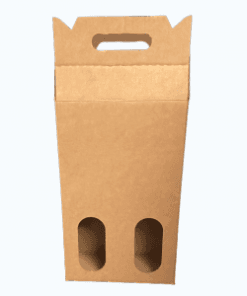 Two Bottle Magnum Brown Wine Tote